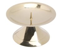 Kerzenleuchter Messing Rund Dorn Gold (Glänzend), für Kerzen Ø bis 6 cm