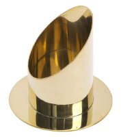 Langkerzenhalter Messing Rund Gold (Glänzend), für Kerzen Ø 8 cm