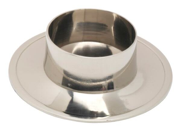 Kerzenhalter Aluminium Rund Silber (Glänzend), für Kerzen Ø 5 cm