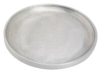 Kerzenteller Aluminium Rund Silber (Matt), für Kerzen Ø bis 12 cm
