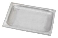 Kerzenteller Aluminium Rechteckig Silber (Matt) 10 x 7 cm