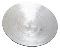 Kerzenteller Aluminium Rund Silber (Matt), für...