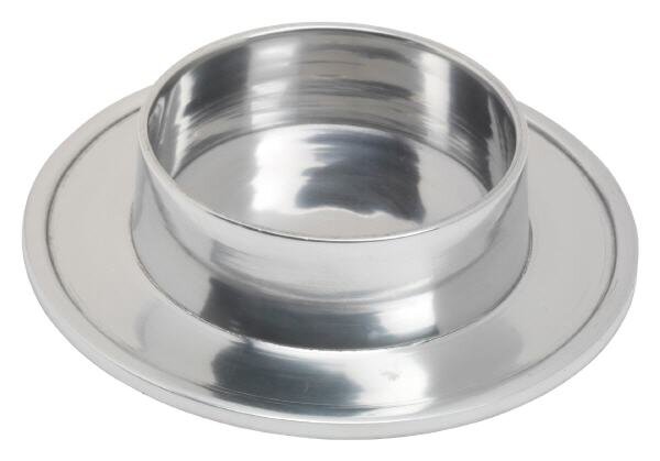 Kerzenhalter Aluminium Rund Silber (Glänzend), für Kerzen Ø 8 cm