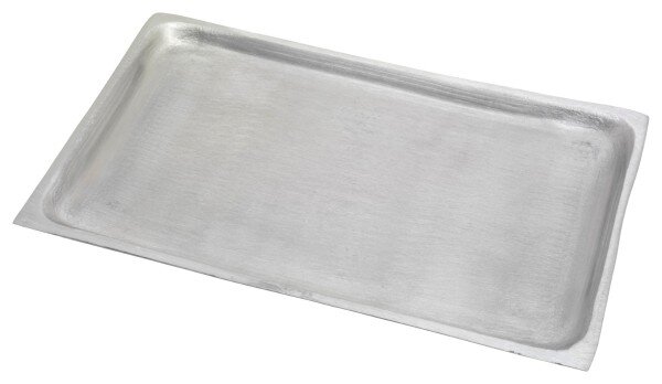 Kerzenteller Aluminium Rechteckig Silber (Matt) 25 x 15 cm