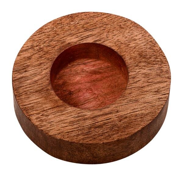 Kerzenteller Holz Rund Natur, für Kerzen Ø 4 (oder für Standard Teeli
