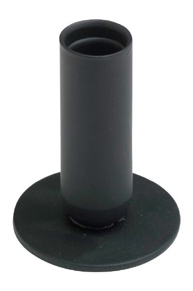 Tischleuchter Eisen Rund Schwarz Höhe 8 cm, für Kerzen Ø 2,5 cm