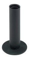Tischleuchter Eisen Rund Schwarz Höhe 12 cm, für Kerzen Ø 2,5 cm