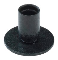 Tischleuchter Eisen Rund Schwarz Höhe 4,5 cm, für Kerzen Ø 2,5 cm
