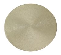 Kerzenteller Aluminium Rund Gold, für Kerzen Ø bis 12 cm