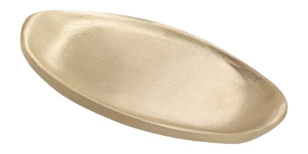 Kerzenteller Messing Oval Gold (Matt) 11 x cm