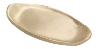 Kerzenteller Messing Oval Gold (Matt) 18 x cm