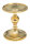 Kerzenleuchter Messing Rund Gold (Glänzend), für Kerzen Ø bis 9 cm