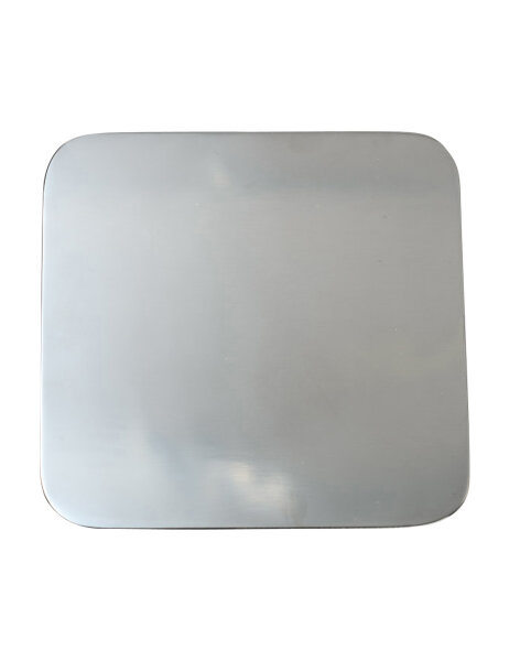 Kerzenteller Edelstahl Quadratisch Silber (Glänzend) 14 x 14 cm