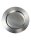 Kerzenteller Edelstahl Oval Silber (Matt), für Kerzen Ø bis 8 cm