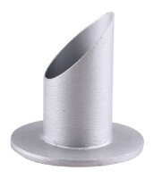 Langkerzenhalter Aluminium Rund Silber (Matt), für Kerzen Ø 4 cm